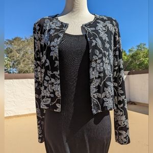 Ronnie Nicole 2 Piece Formal Floor Length Dress / Jacket Set - Size 10